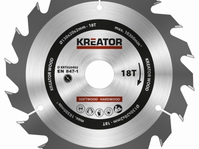 KRT020402 - Pilový kotouč na dřevo 130mm, 18T