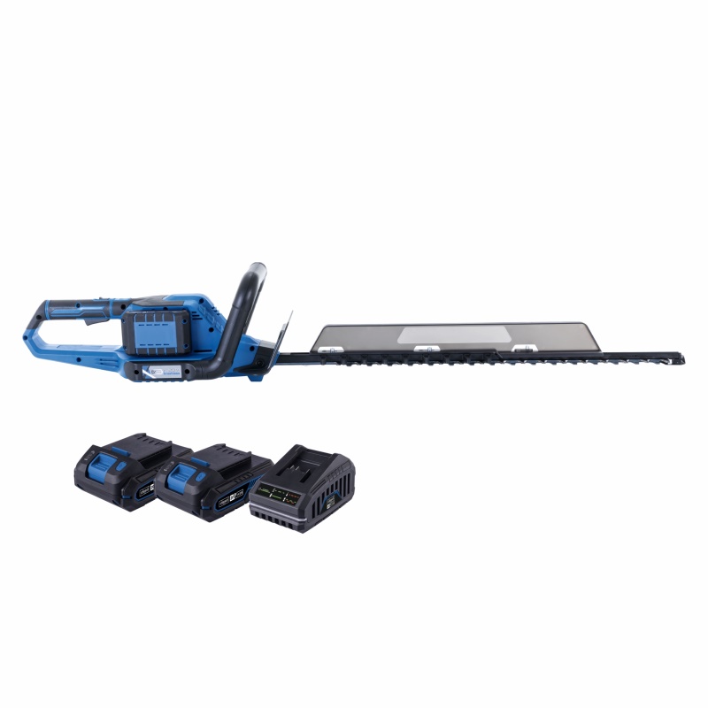 Scheppach BC-HT720-X-SET S2 - 2x20 V IXES aku plotostřih + 2x 2Ah baterie + duální nabíječka 2,4 A