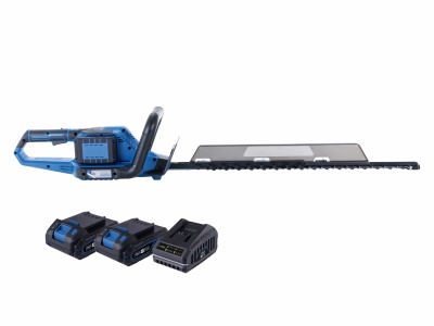 Scheppach BC-HT720-X-SET S2 - 2x20 V IXES aku plotostřih + 2x 2Ah baterie + duální nabíječka 2,4 A