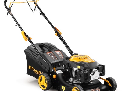 Riwall PRO RPM 4235 - Multifunkční travní sekačka 3 v 1 s benzinovým motorem a pojezdem