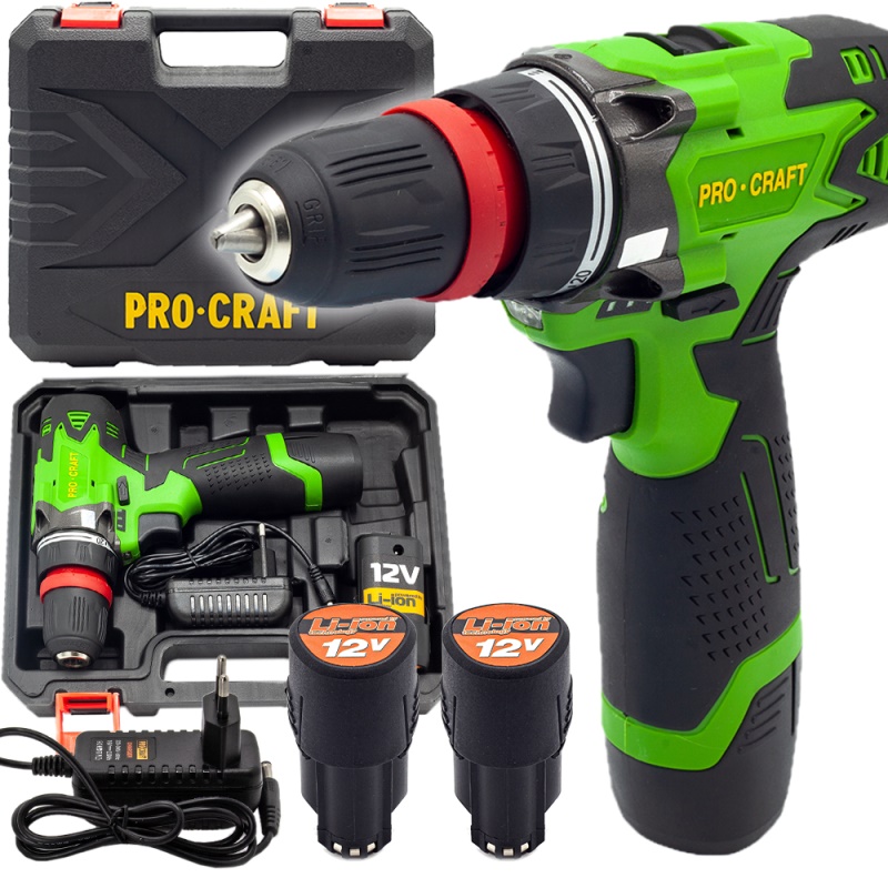 Aku vrtací šroubovák Procraft PA12DFR