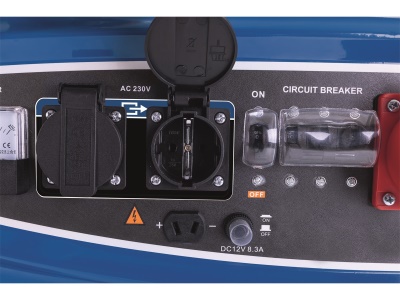 Scheppach SG 7300 - Rámová elektrocentrála 5500 W s regulací AVR a elektrostartem