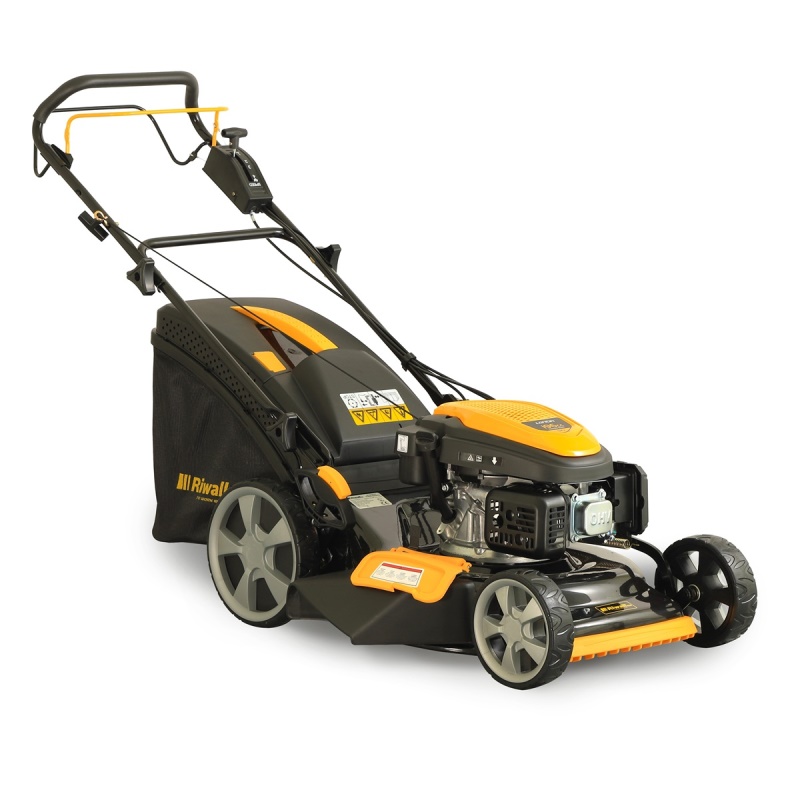 Riwall PRO RPM 5155 V PRO - multifunkční travní sekačka 4 v 1 s benzinovým motorem a variabilním pojezdem