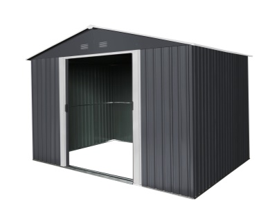 Riwall PRO RMSA 8x10 Anthracite - zahradní domek kovový 3 x 2,4 m se sedlovou střechou antracit