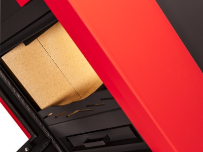 HS Flamingo ESPO II červená - krbová kamna