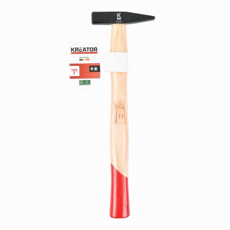 KRTH90001 - Zámečnické kladivo 100g Dřevěná rukojeť