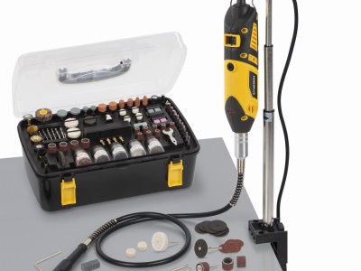 POWX1326 - Přímá bruska 160 W  plus  226 ks příslušenství
