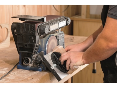 Scheppach BTS 900 - multifunkční pásová a čelní bruska