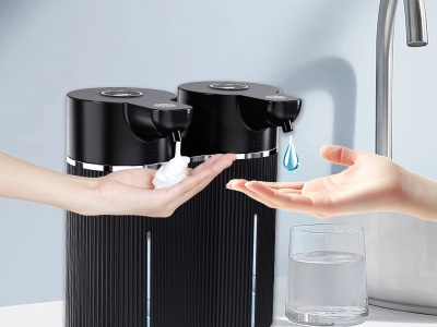 M11B - Bezdotykový dávkovač mýdla 2 v 1 černý