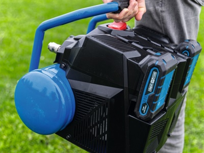 Scheppach C-ACT160/6-X - 2x20 V IXES aku bezolejový kompresor 6 l (bez baterie a nabíječky)