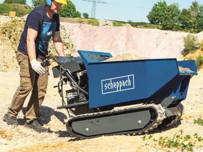 Scheppach DP 5000 - pásový přepravník 500 kg s hydraulickým sklápěním korby