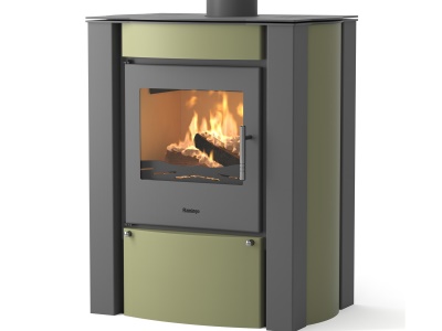 HS Flamingo Amos olivová - krbová kamna