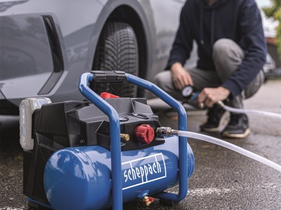 Scheppach C-ACT160/6-X - 2x20 V IXES aku bezolejový kompresor 6 l (bez baterie a nabíječky)