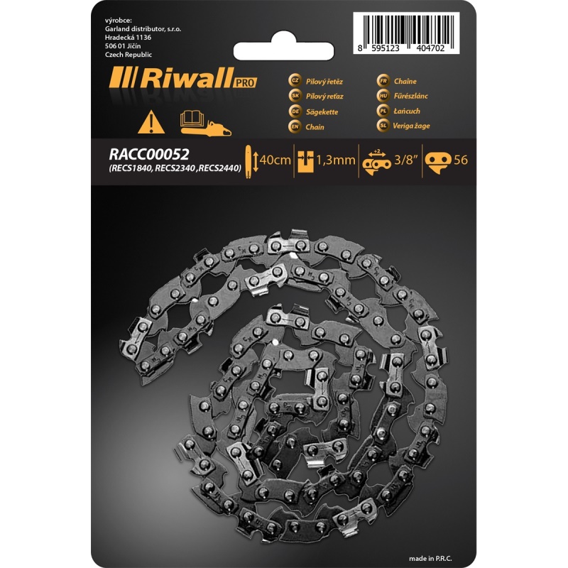 Riwall PRO Pilový řetěz 3/8" 1,3 mm ( lišta 16" ) 56 článků - pro RECS 2440 / RECS 2440 E