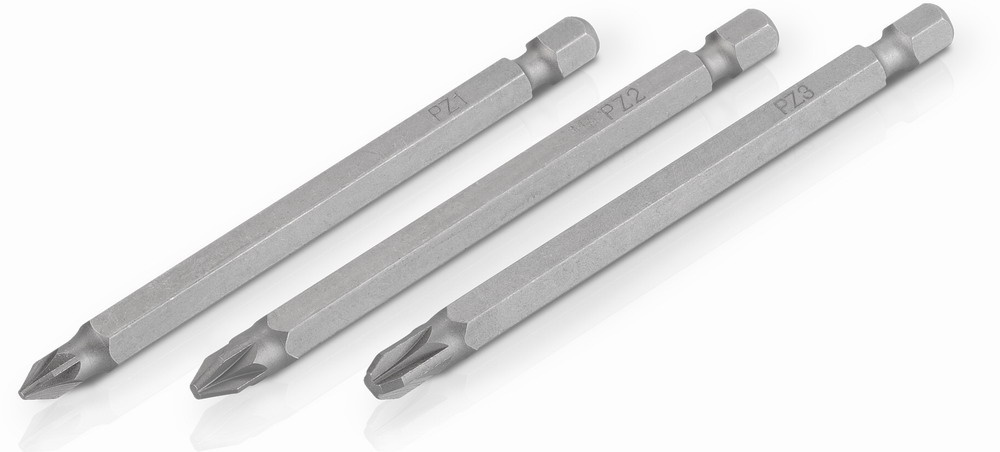 KRT061175 - 3 ks Bitů PZ1/2/3 89 mm