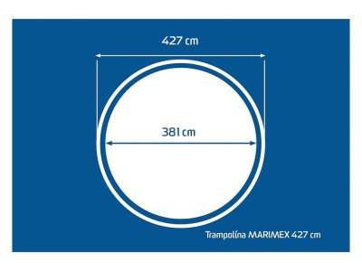 Trampolína Marimex 427 cm - 2 kartony