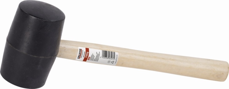 KRT904002 - Gumová palice černá 700g - Dřevěná násada