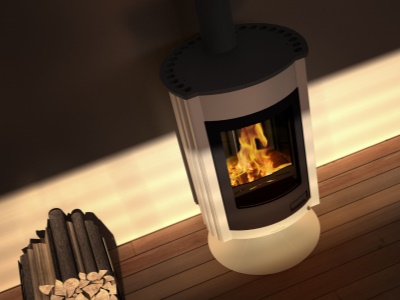 HS Flamingo MEDIE II olivová - krbová kamna