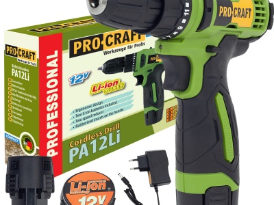 Aku vrtací šroubovák Procraft PA12Li Compact
