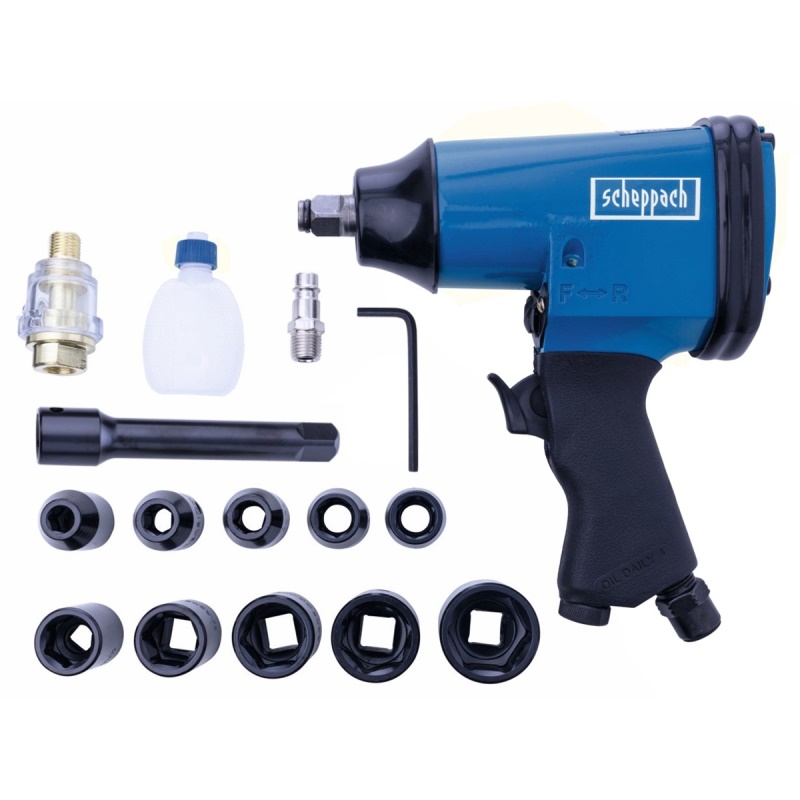 Scheppach Pneumatický rázový utahovák 1/2"