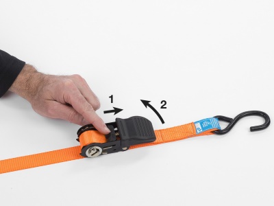 KRTH40806 - Upínací popruh ráčnový s háky 225kg / 4,5m (sada 2ks) HIGH QUALITY