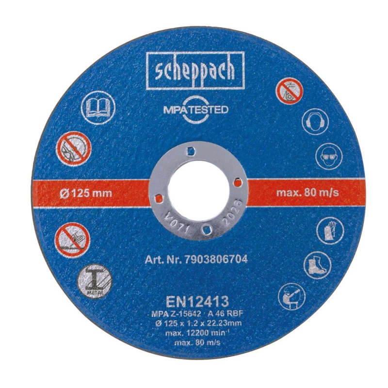 Scheppach Řezný kotouč 125mm - sada 12 ks