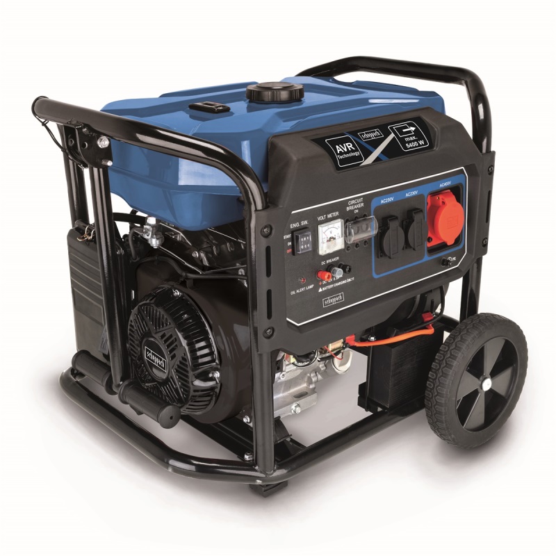 Scheppach SG 7100x - Rámová elektrocentrála 5500 W s regulací AVR a elektrostartem