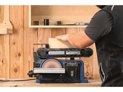 Scheppach BTS 900 - multifunkční pásová a čelní bruska