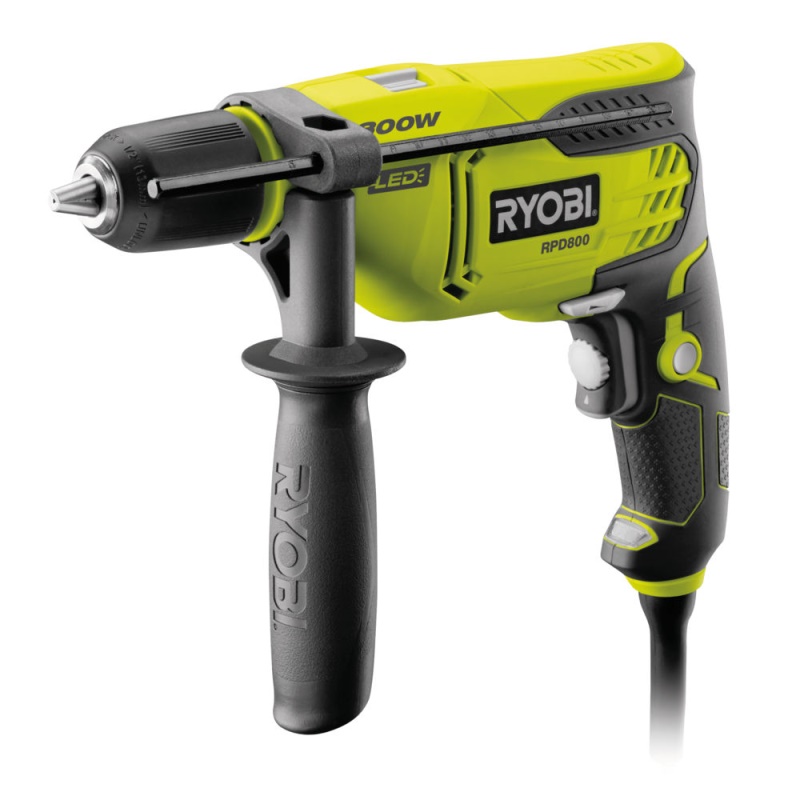 RYOBI RPD800-K - 800 W příklepová vrtačka s elektrickým motorem