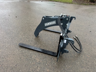 Paletizační vidle malé WPM SNR 1000 + hydr. přidržovač klád