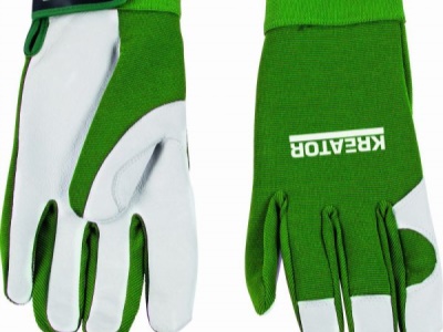 KRTG004ML - G Rukavice s vepřovicí zelené vel. M/L (zahradnické)