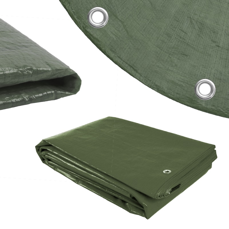 Plachta kulatá Procraft GT5 120g/m2 nepromokavá s oky 5 m zelená