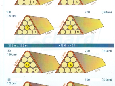 Zakrývací plachta na seno a slámu Subtex 15,6 x 25 m