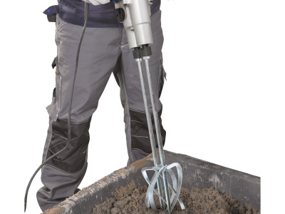 Scheppach PM 1800 D - míchadlo stavebních materiálů dvoumetlové