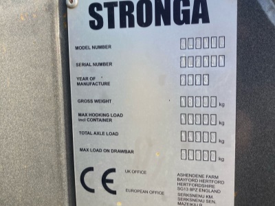 Hákový kontejnerový nosič STRONGA HL014D včetně kontejneru