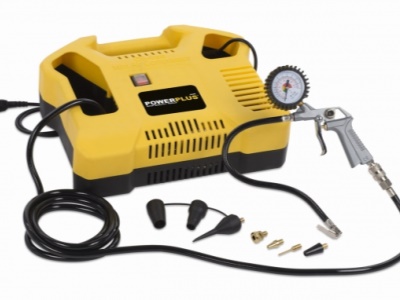 POWX1703 - Kompresor 1100W  plus  8 ks přísl. bezolejový