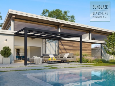 Palram - Canopia Stockholm 3,4 x 5,2 antracit - luxusní hliníková (montovaná) pergola