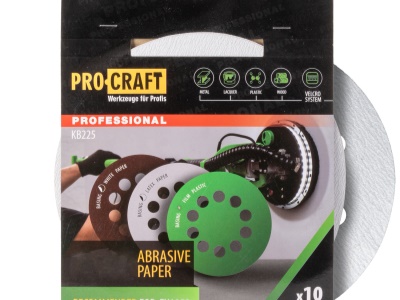 Brusný výsek (papír) 10 ks. Procraft КB225.180