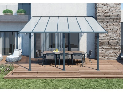 Palram - Canopia Sierra 4200 antracit 3 x 4,25 - Hliníková (montovaná) pergola