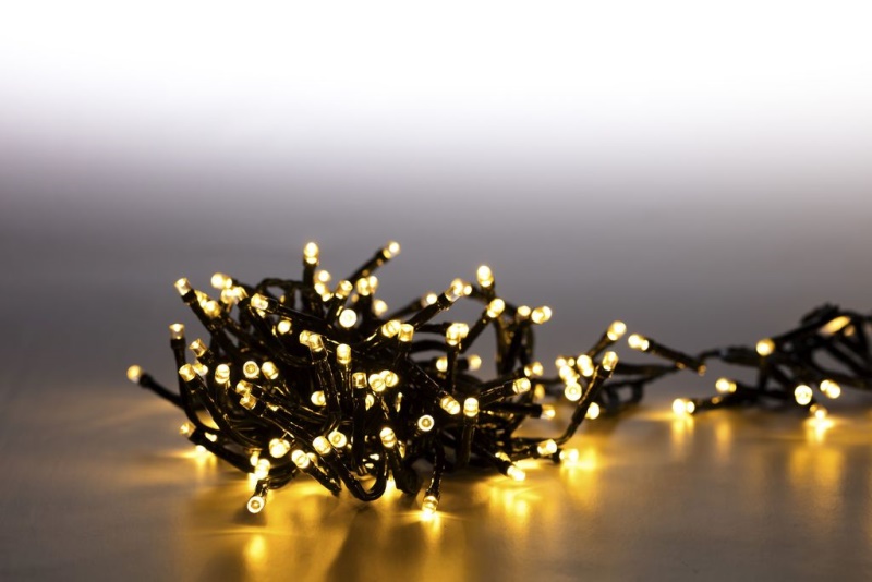 Řetěz světelný 400 LED dvojitý 4 m - teplá bílá