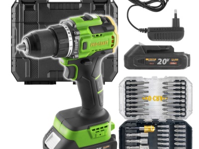 Aku vrtací šroubovák Procraft PA18LiH  se sadou bitů BS-37