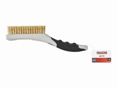 KRTH50006 - Ruční drátěný mosazný kartáč, plastový