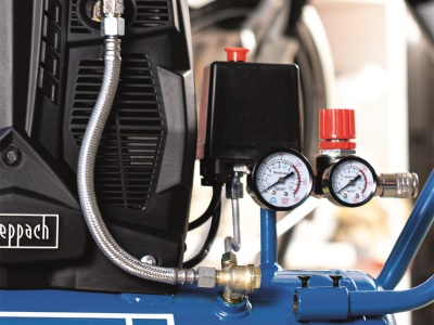 Scheppach HC 25 Si - tichý bezolejový dvouválcový kompresor 24 l