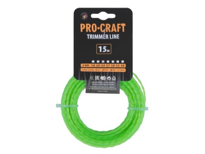 Struna žací (2.4mm) (15m) spirála PROCRAFT SP-2.4/15