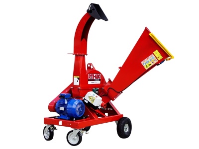 Diskový štěpkovač RTE-630 + Podvozek pro ruční přepravu Remet (elektromotor 10 HP)