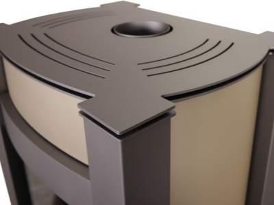 HS Flamingo KALMAR 11 olivová - teplovzdušná krbová kamna