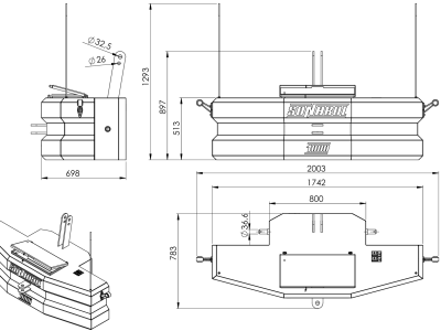 Čelní závaží OBCS SNR 1000 