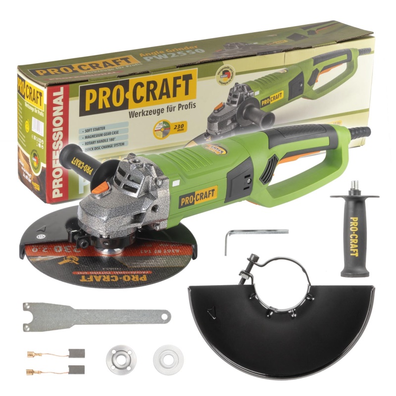 Bruska úhlová Procraft PW2550, 230mm