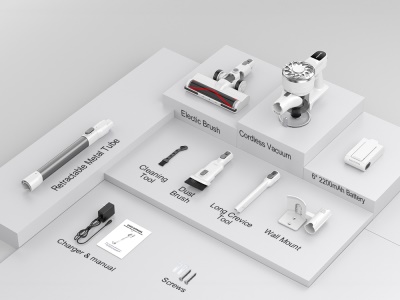 V08PRO - Akumulátorový tyčový vysavač o