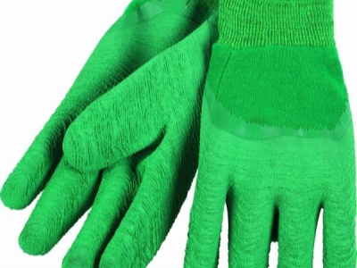 KRTG001M - G Latexové rukavice zelené vel.M (zahradnické)